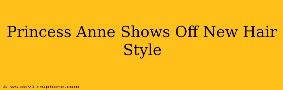 Princess Anne Shows Off New Hair Style